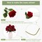 30 Pcs Rose Artificial Flowers in Bulk Real Touch Long Stem Silk Roses Bouquets Realistic